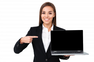 happy-pretty-businesswoman-showing-display-laptop - Copy