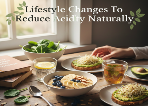 Lifestyle changes that reduce acidity