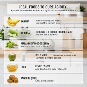 Ideal Foods to Cure Acidity: